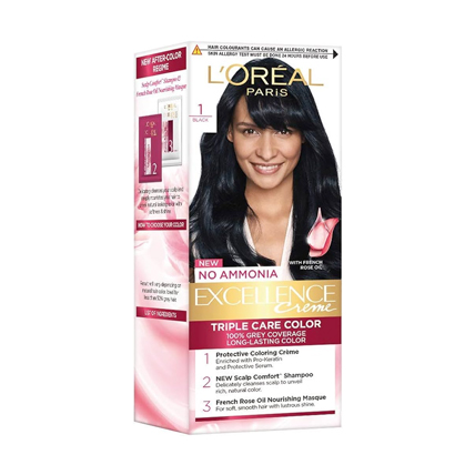 Loreal Paris Hair Colour Excellence Creme Black 1	